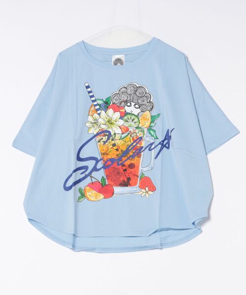 152687：スカラーサングリア柄 接触冷感プルオーバー（Tシャツ