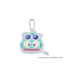 Zoff（ゾフ）の「Zoff｜はぴだんぶい  メガネ・サングラス拭き（キーホルダー付き）｜刺繍 スマホクロス セリート｜可愛い｜ギフト グッズ｜ポチャッコ・ハンギョドン・タキシードサム・あひるのペックル・けろけろけろっぴ・バッドばつ丸（メガネ）」