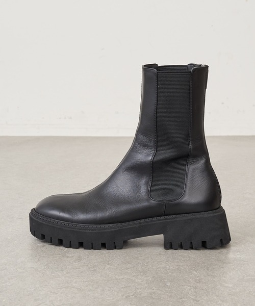 THE PAUSE（ザ ポーズ）の「【THE PAUSE】レザーサイドゴアブーツ（ブーツ・レディース・ブラック/ブラウン・39/38/37/36）」の4枚目の写真