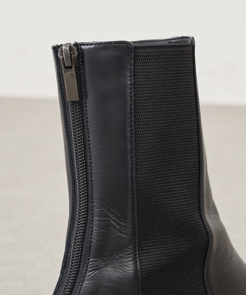 THE PAUSE（ザ ポーズ）の「【THE PAUSE】レザーサイドゴアブーツ（ブーツ・レディース・ブラック/ブラウン・39/38/37/36）」の7枚目の写真