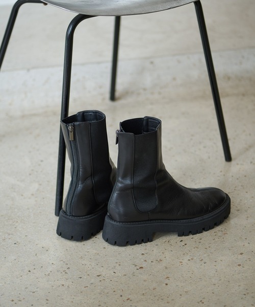 THE PAUSE】レザーサイドゴアブーツ（ブーツ）｜THE PAUSE（ザ ポーズ