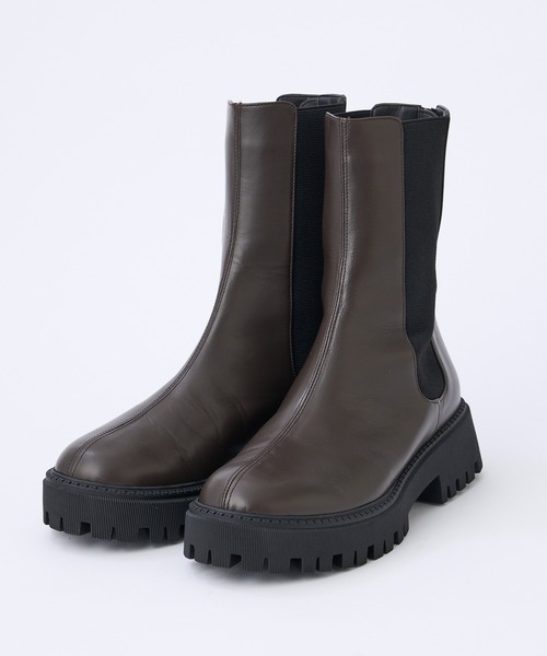 THE PAUSE（ザ ポーズ）の「【THE PAUSE】レザーサイドゴアブーツ（ブーツ・レディース・ブラック/ブラウン・39/38/37/36）」の12枚目の写真