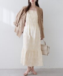 natural couture（ナチュラルクチュール）の「スパンコール刺繍ノースリワンピース（ワンピース・レディース）」