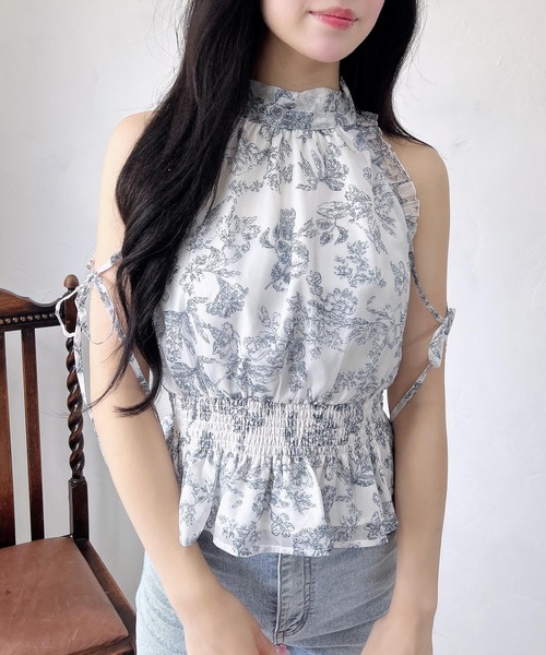 INGNI（イング）の「前後2Wayリボン／アメスリブラウス（シャツ/ブラウス・レディース・ブラック系/ホワイト系その他6/ブラック・M）」の19枚目の写真