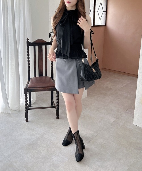 INGNI（イング）の「前後2Wayリボン／アメスリブラウス（シャツ/ブラウス・レディース・ブラック系/ホワイト系その他6/ブラック・M）」の10枚目の写真