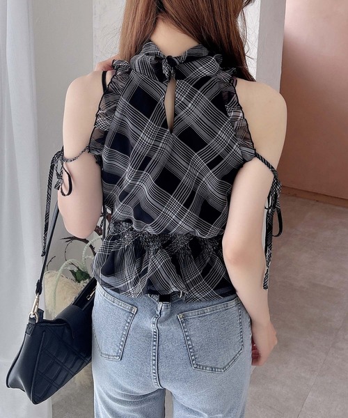 INGNI（イング）の「前後2Wayリボン／アメスリブラウス（シャツ/ブラウス・レディース・ブラック系/ホワイト系その他6/ブラック・M）」の15枚目の写真