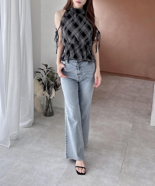 INGNI（イング）の「前後2Wayリボン／アメスリブラウス（シャツ/ブラウス・レディース・ブラック系/ホワイト系その他6/ブラック・M）」の16枚目の写真