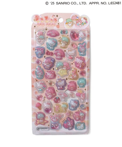 sanrio(サンリオ)の「サンリオうるちゅるポップシール(ステッカー/テープ・キッズ・ピンク/レッド/マルチ/オフホワイト・FREE)」の4枚目の写真