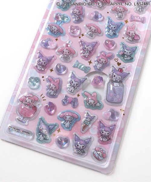 sanrio(サンリオ)の「サンリオうるちゅるポップシール(ステッカー/テープ・キッズ・ピンク/レッド/マルチ/オフホワイト・FREE)」の7枚目の写真