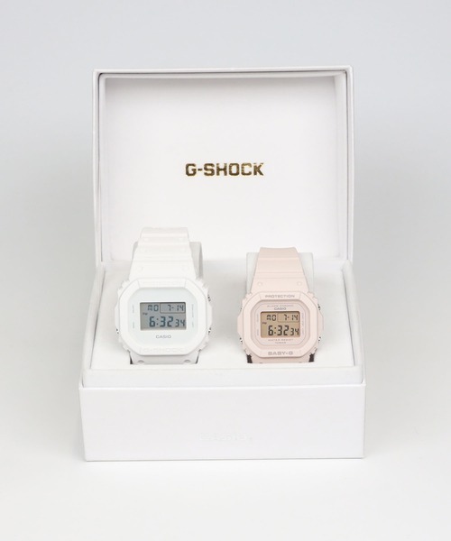 G-SHOCK(ジーショック)の「Pair Model / DW-5600WW-7JF × BGD-565U-4JF(デジタル腕時計・メンズ・ホワイト×ピンク・FREE)」の12枚目の写真