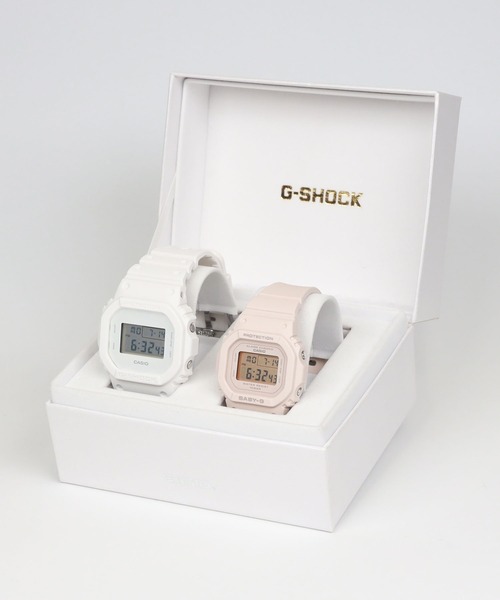 G-SHOCK(ジーショック)の「Pair Model / DW-5600WW-7JF × BGD-565U-4JF(デジタル腕時計・メンズ・ホワイト×ピンク・FREE)」の11枚目の写真