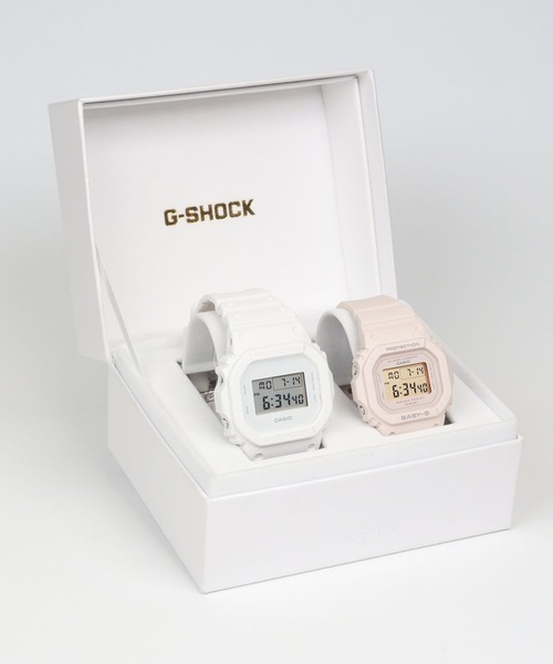 G-SHOCK(ジーショック)の「Pair Model / DW-5600WW-7JF × BGD-565U-4JF(デジタル腕時計・メンズ・ホワイト×ピンク・FREE)」の10枚目の写真