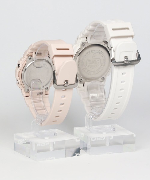 G-SHOCK(ジーショック)の「Pair Model / DW-5600WW-7JF × BGD-565U-4JF(デジタル腕時計・メンズ・ホワイト×ピンク・FREE)」の6枚目の写真
