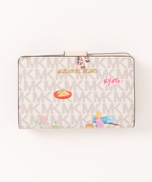 MICHAEL KORS(マイケルコース)の「JET SET TRAVEL MD BIFLD ZP CN WLLET ウォレット(財布・レディース・ベージュ系その他・FREE)」の1枚目の写真