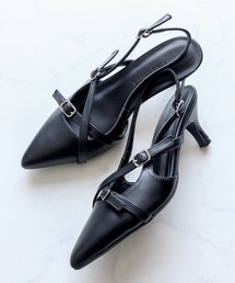 LibertyDoll（リバティードール）の「LIBERTYDOLL/パンプス ダブルストラップ スリングバック ミュールパンプス(4199)（パンプス）」