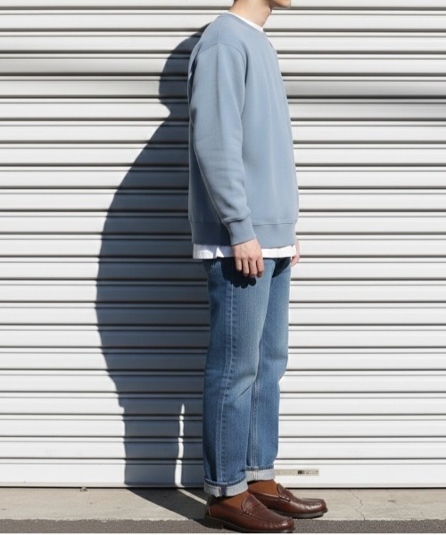 DISCUS ATHLETIC(ディスカス アスレチック)の「【DISCUS ATHLETIC/ディスカス アスレチック】裏毛クルーネックスウェット(スウェット・メンズ・サックスブルー/ブラック/オートミール/ネイビー/グレイッシュベージュ/スモークピンク/杢グレー/ブルーグリーン・MEDIUM/X-LARGE/LARGE)」の22枚目の写真