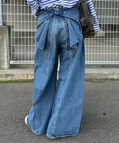 ビッグリボンデニムパンツ（デニムパンツ）｜RODEO CROWNS WIDE
