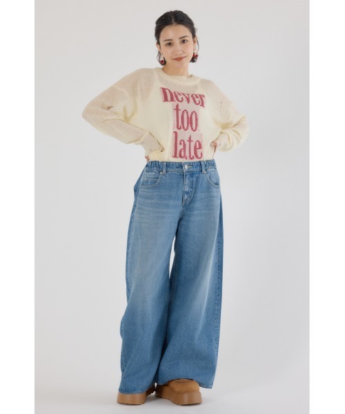ロデオクラウンズワイドボウル ビッグリボンデニムパンツ ビッグリボンデニムパンツ（デニムパンツ）｜RODEO CROWNS WIDE