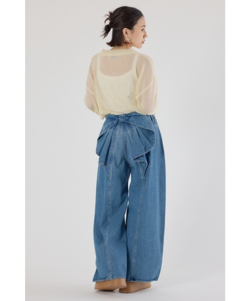 ビッグリボンデニムパンツ（デニムパンツ）｜RODEO CROWNS WIDE