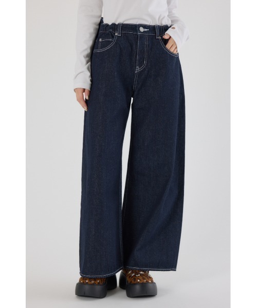 RODEO CROWNS WIDE BOWL（ロデオクラウンズワイドボウル）の「ビッグリボンデニムパンツ（デニムパンツ・レディース・オフホワイト/ブルー/ワンウォッシュ・SMALL/MEDIUM）」の18枚目の写真