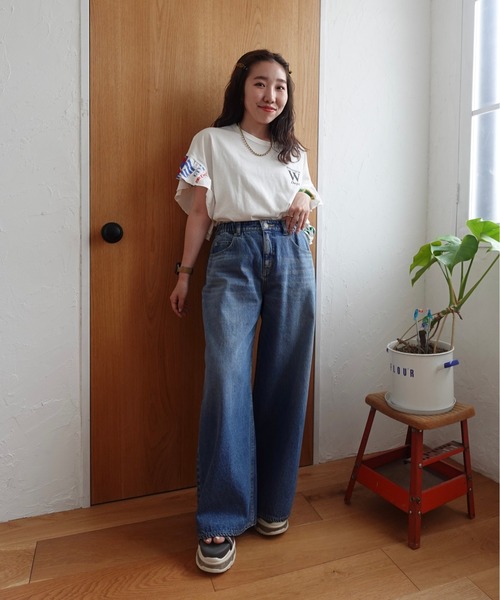 ビッグリボンデニムパンツ（デニムパンツ）｜RODEO CROWNS WIDE