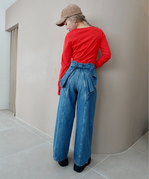 ビッグリボンデニムパンツ（デニムパンツ）｜RODEO CROWNS WIDE BOWL