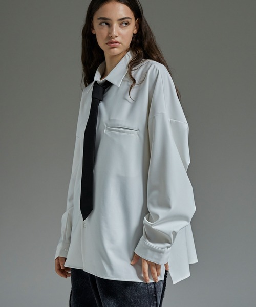 cussil（クシル）の「【cussil/クシル】ヘビードレープロングネクタイ（ネクタイ・メンズ・ブラック・L/M）」の9枚目の写真