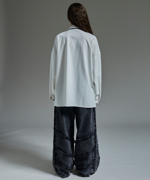 cussil（クシル）の「【cussil/クシル】ヘビードレープロングネクタイ（ネクタイ・メンズ・ブラック・L/M）」の18枚目の写真