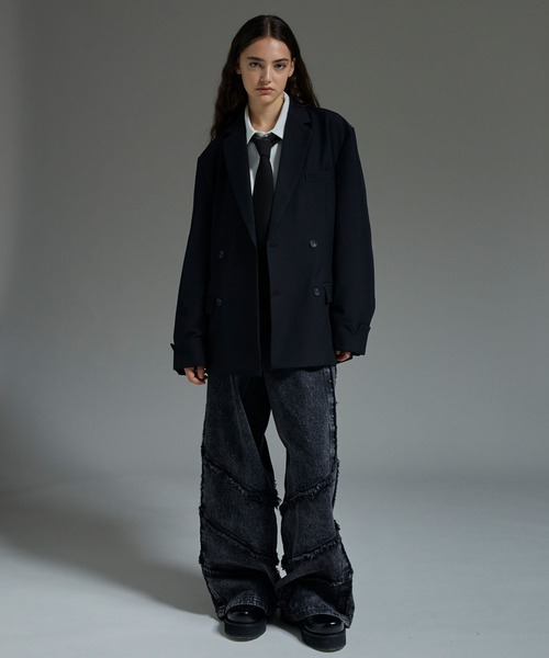 cussil（クシル）の「【cussil/クシル】ヘビードレープロングネクタイ（ネクタイ・メンズ・ブラック・L/M）」の21枚目の写真