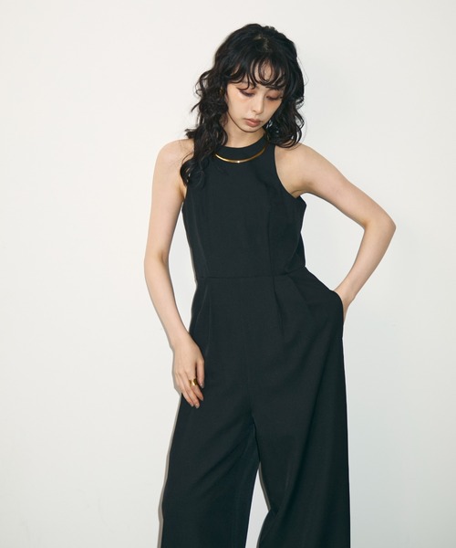 Trish(トリッシュ)の「ドットチュールバルーンケープ付きサロペット(サロペット/オーバーオール・レディース・チャコールグレー/ブラック/グレー・MEDIUM)」の18枚目の写真