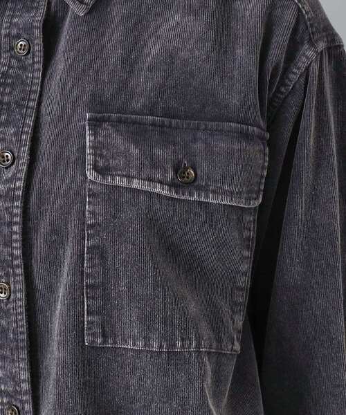 DRESSTERIOR(ドレステリア)の「【洗える/抜け感】コーデュロイガーメントダイシャツ(シャツ/ブラウス・レディース・ダークグレー/ブラウン系・38/36/34)」の19枚目の写真