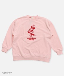 スウェット（ピンク/桃色系・前面プリント）ファッション通販
