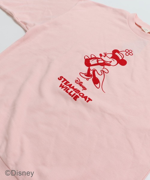 セール】〈ディズニー〉フロッキープリント 裏毛トレーナー