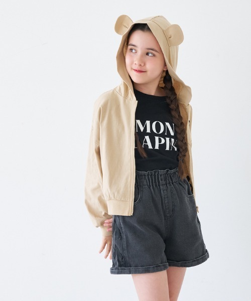 coca（coca）（コカ）の「キッズ　クマみみジップアップパーカー（パーカー・キッズ・ホワイト/ベージュ・150/140/130/120）」の11枚目の写真