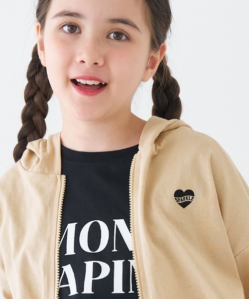 coca（coca）（コカ）の「キッズ　クマみみジップアップパーカー（パーカー・キッズ・ホワイト/ベージュ・150/140/130/120）」の15枚目の写真
