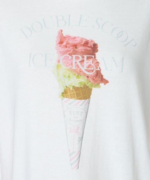 F i.n.t（フィント）の「ダブルジェラートプリントTシャツ/SweetsCollection（Tシャツ/カットソー・レディース・ホワイト・FREE）」の8枚目の写真