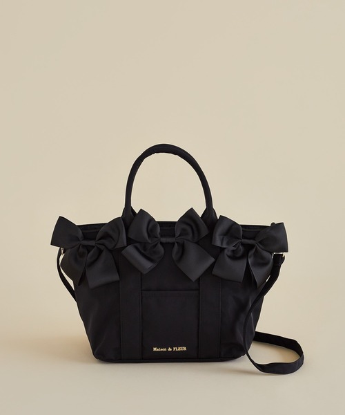 ボリュームリボン2Wayトートバッグ（トートバッグ）｜Maison de FLEUR