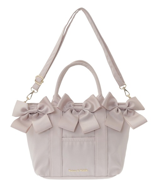 ボリュームリボン2Wayトートバッグ（トートバッグ）｜Maison de FLEUR