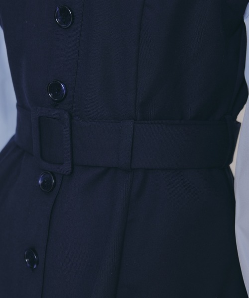 REDYAZEL(レディアゼル)の「シャツドッキングチュールワンピース&ショートパンツセットアップ(セットアップ・レディース・チャコールグレー/ブラウン/ブラック・FREE)」の15枚目の写真