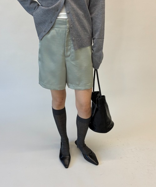 サテンショートパンツ/セットアップ（その他パンツ）｜FUULLY STUDIO