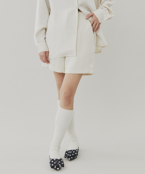 サテンショートパンツ/セットアップ（その他パンツ）｜FUULLY STUDIO