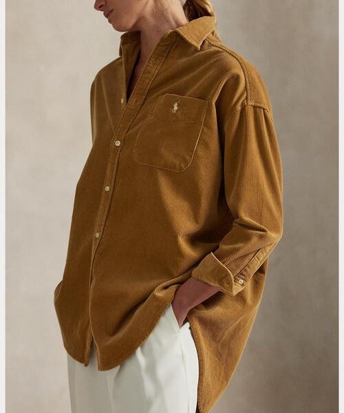ポロ　ラルフローレン　コーデュロイ　ビッグシャツ　XXS セール】ビッグ コットン コーデュロイ シャツ（シャツ/ブラウス