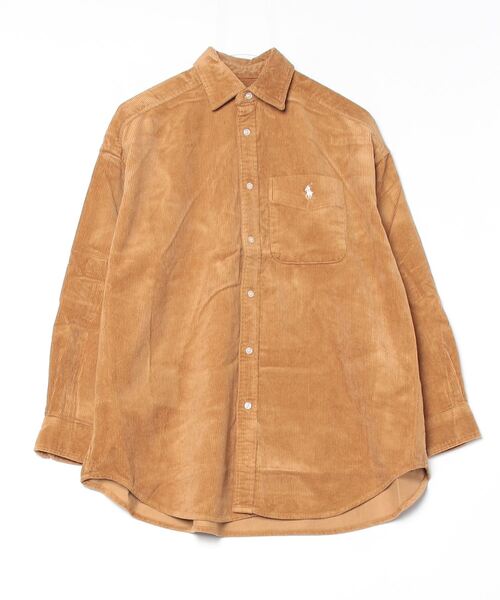 週末セールPOLOポロラルフローレンビッグコットンコーデュロイシャツ ビッグ コットン コーデュロイ シャツ（シャツ/ブラウス）｜POLO RALPH