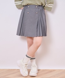 pom ponette junior | ボタンプリーツスカパン(スカート)