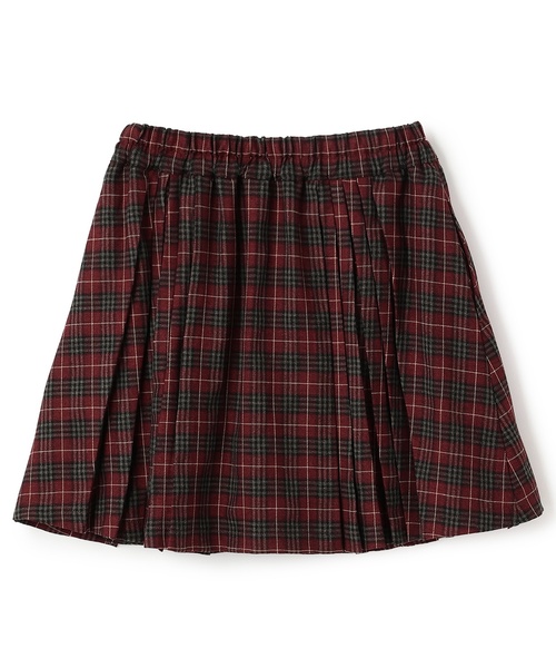 pom ponette junior(ポンポネットジュニア)の「ボタンプリーツスカパン(スカート・キッズ・レッド/ベージュ/グレー・S:140cm/L:160cm/M:150cm/LL(165cm))」の4枚目の写真