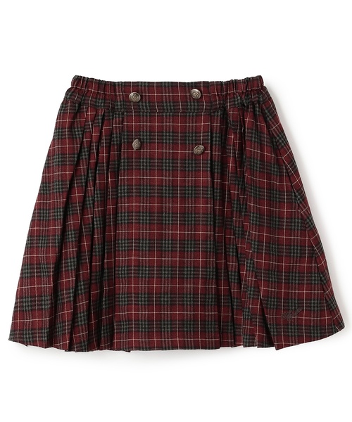 pom ponette junior(ポンポネットジュニア)の「ボタンプリーツスカパン(スカート・キッズ・レッド/ベージュ/グレー・S:140cm/L:160cm/M:150cm/LL(165cm))」の12枚目の写真