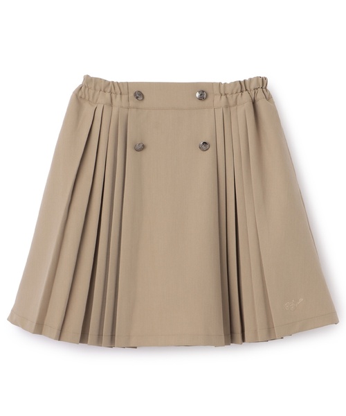 pom ponette junior(ポンポネットジュニア)の「ボタンプリーツスカパン(スカート・キッズ・レッド/ベージュ/グレー・S:140cm/L:160cm/M:150cm/LL(165cm))」の13枚目の写真