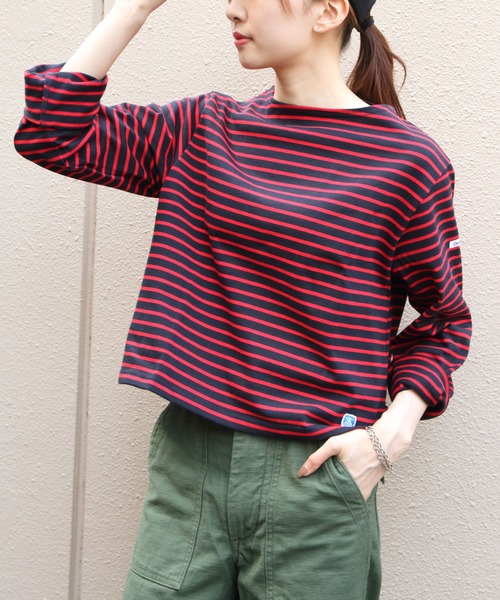 ORCIVAL/オーシバル コットンロード ボートネックロングスリーブ