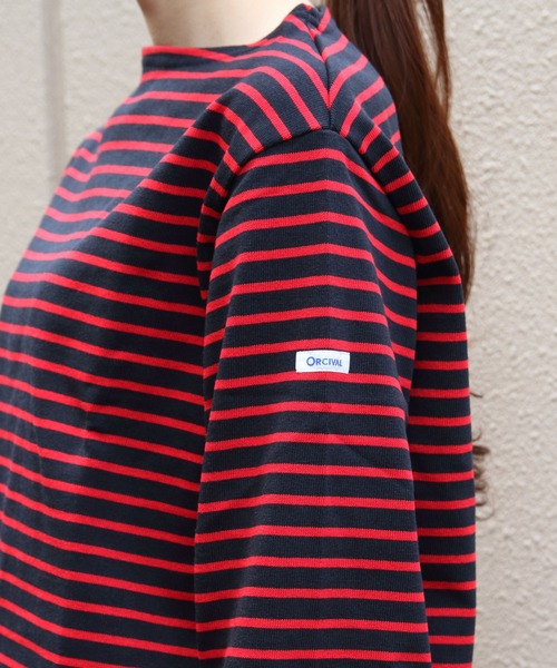 ORCIVAL/オーシバル コットンロード ボートネックロングスリーブ