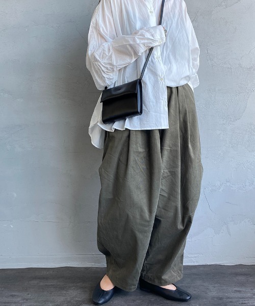 ⭐︎新品未使用タグ付き　mizuiro ind ワイドカーゴコーデュロイパンツ mizuiro ind/ミズイロインド] 別注 コーデュロイ ワイドカーゴパンツ